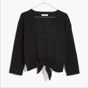 Madewell Textured Front Tie Top
